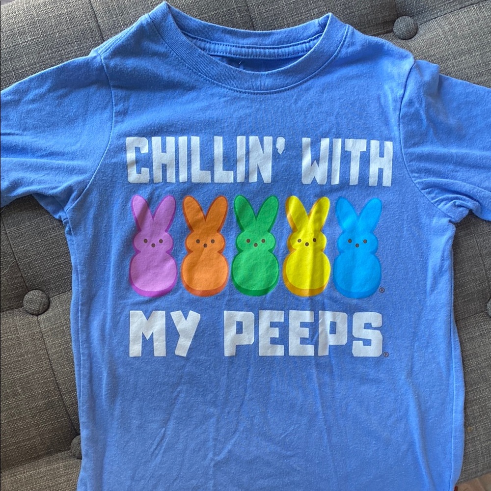 Chillin' With My Peeps Blue Kids T-Shirt pre loved